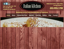 Tablet Screenshot of italiankitchenct.com